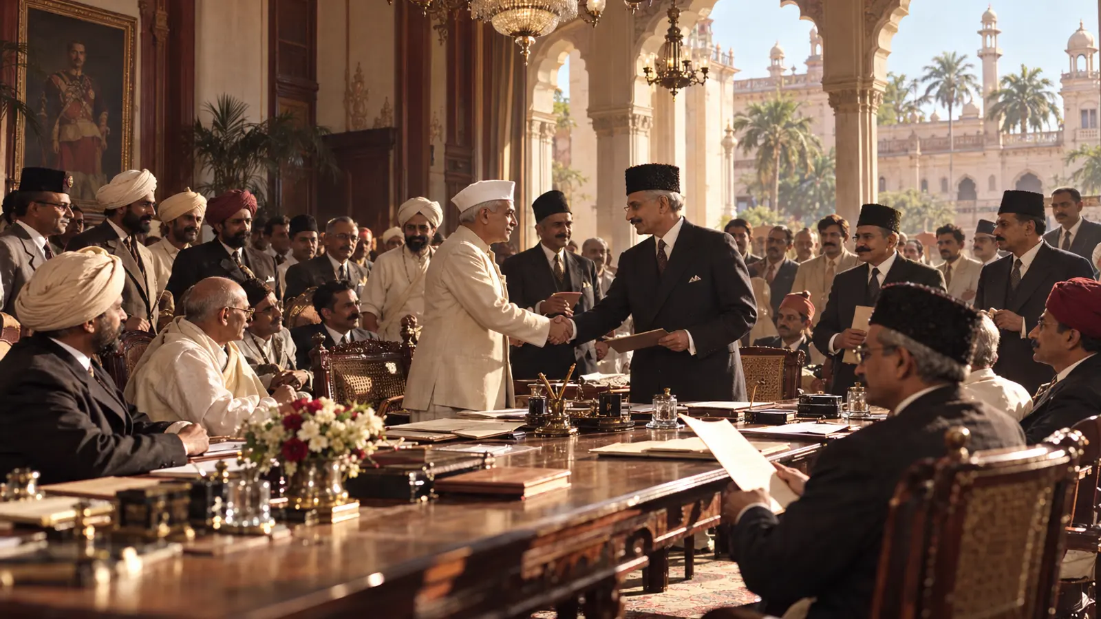 Illustration: The Lucknow Pact, Lucknow, December 1916