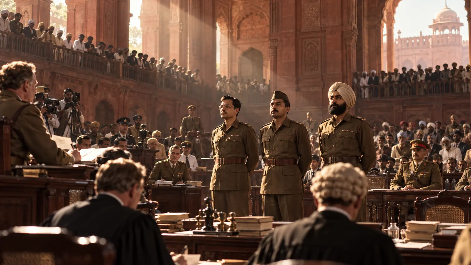 Illustration: The Red Fort Trials, The Red Fort, Delhi, November 1945